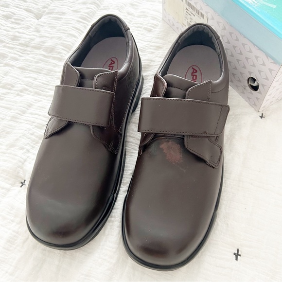 APEX Men's Ambulator Orthopedic Shoes B3000M Dark Brown Wide Size US 11.5 - Picture 4 of 11
